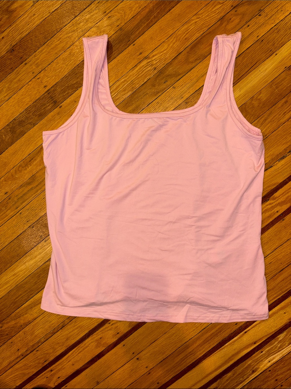 Women’s Pink Scoop Neck Tank Top
